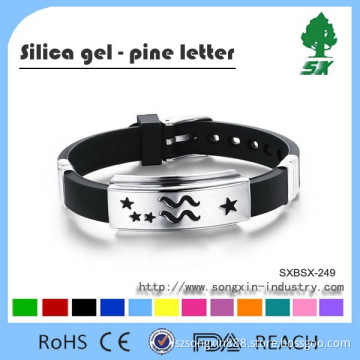 Personalized Silicone Wristband/Elastic Soft Design Silicone bracelet Customized silicone wristbands